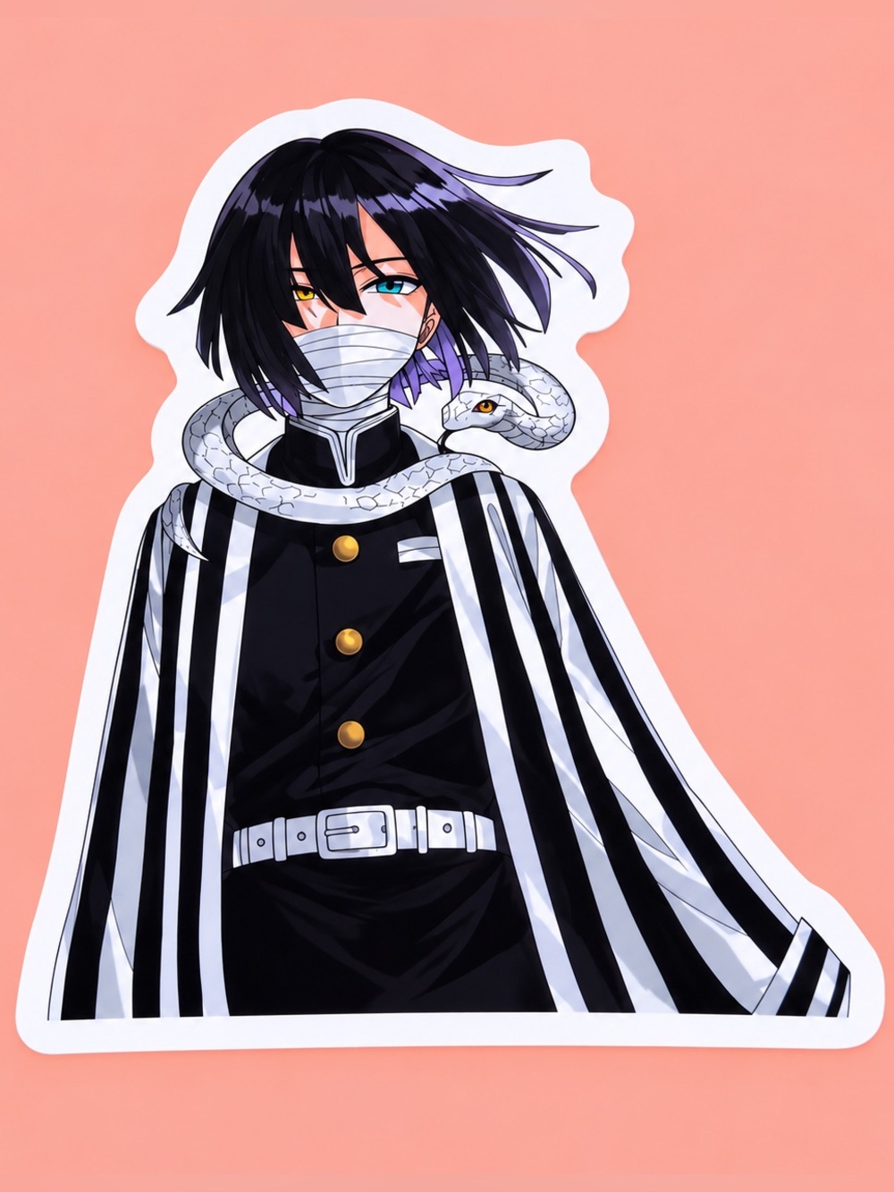 Obanai Iguro Serpent Hashira | Demon Slayer Anime Sticker | 5/$10